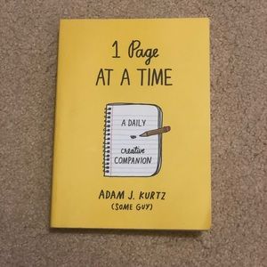 1 Page At A Time by Adam J. Kurtz Book